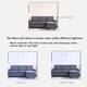 Futzca Modern L-shaped Convertible Sectional Sofa w/ Reversible Chaise
