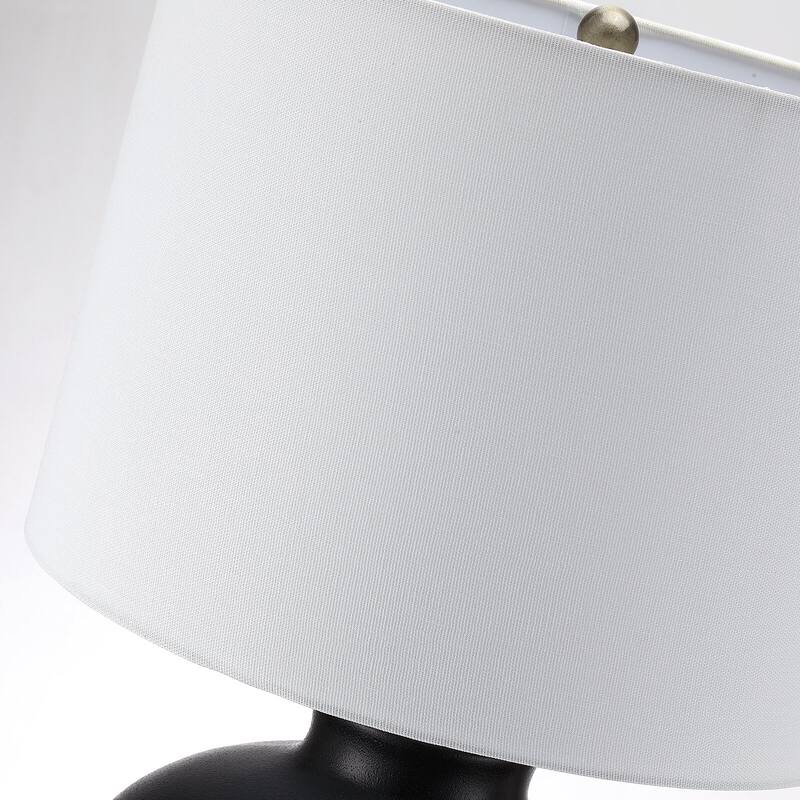 3-Way Ceramic Table Lamp with Drum Shade - 23 in. H