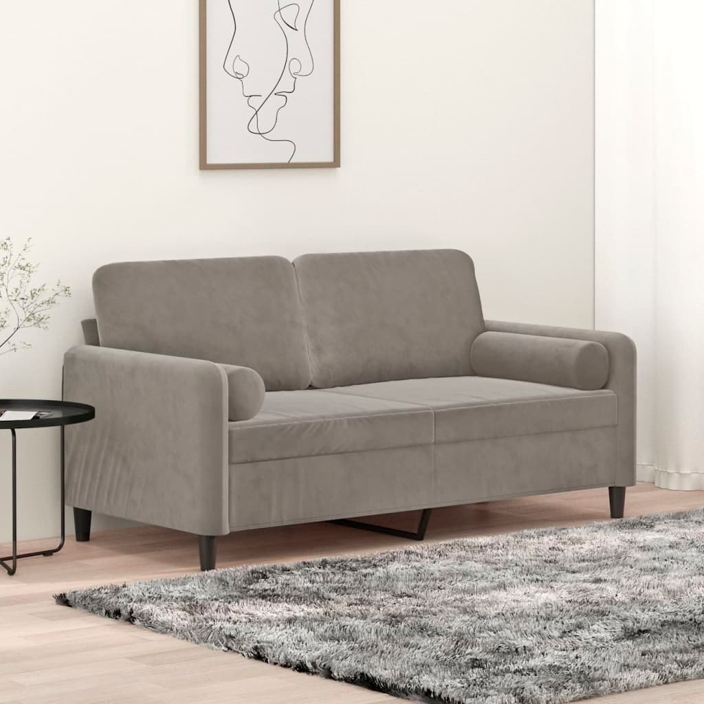 vidaXL Sofa Sectional Couch with Pillows and Cushions for Living Room Velvet