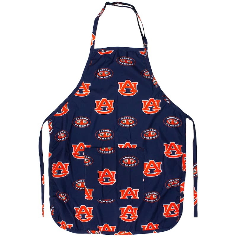 Auburn Tigers Tailgating or Grilling Apron With 9" Pocket, Fully Adjustable