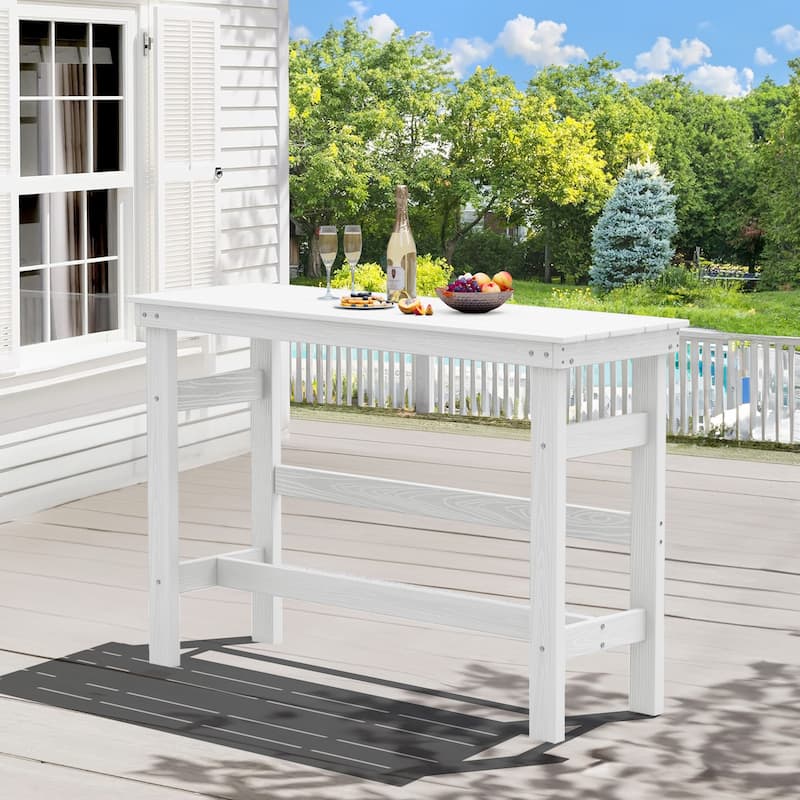 40-inch Outdoor Patio HDPE Pub Bar Table, Balcony Table