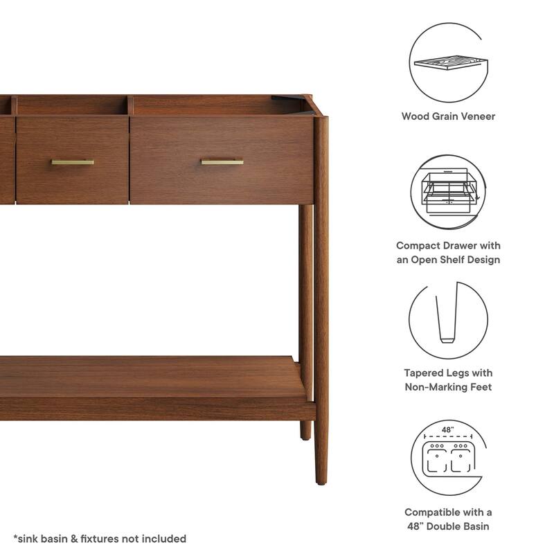 Zaire 18"/24"/30"/36"/48" Bathroom Vanity Cabinet (Sink Basin Not Included)