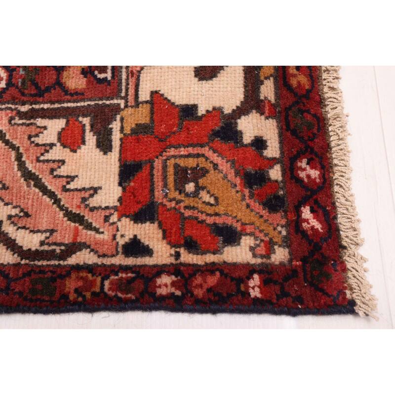 ECARPETGALLERY Hand-knotted Kayseri Vintage Dark Red Wool Rug - 7'2 x 9'7