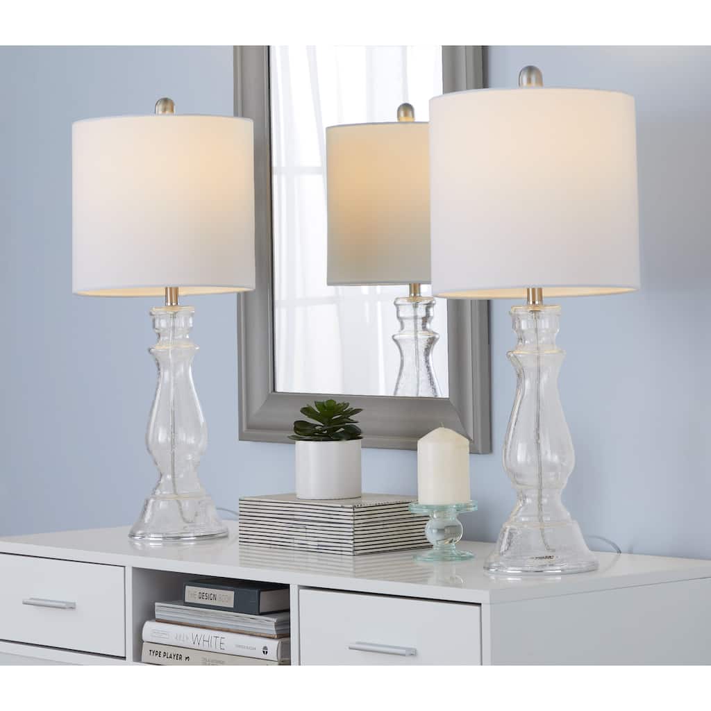 Bella 24" Glass Table Lamp (Set of 2)