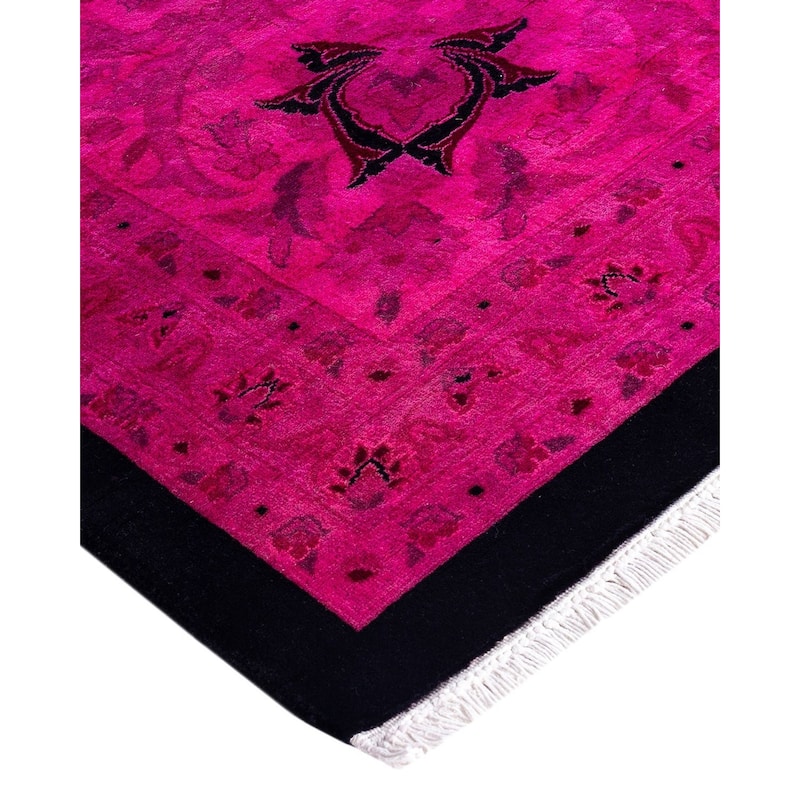 Fine Vibrance One-of-a-Kind Hand-Knotted Area Rug - Pink, 12' 2" x 18' 5" - 12' 2" x 18' 5"