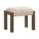 preview thumbnail 2 of 4, Liberty Furniture Broadmore Upholstered Stool Faux Sheepskin - Width 24" x Depth 16" x Height 19"