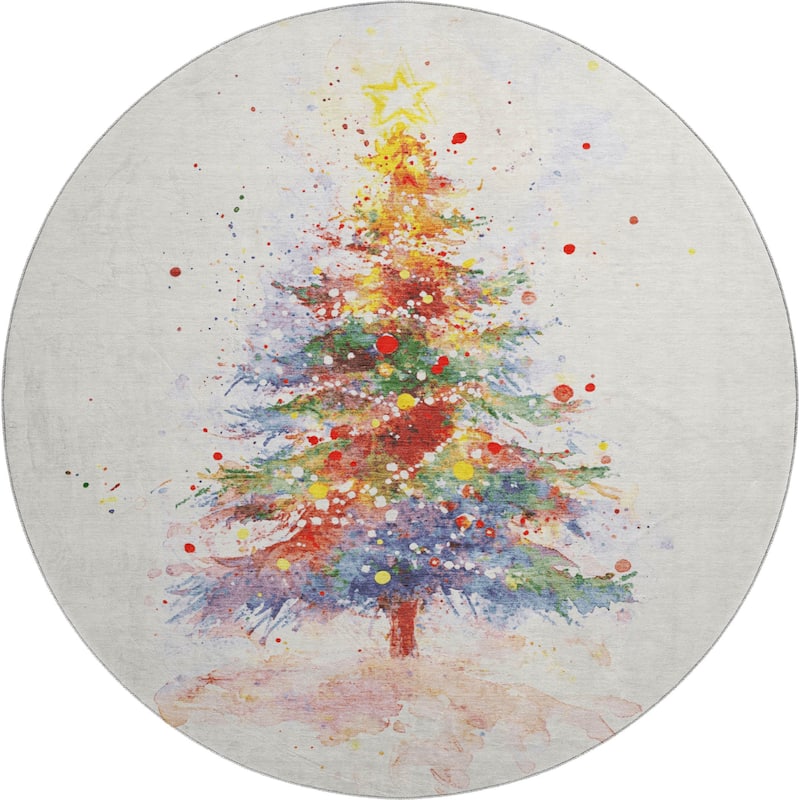 Premium Washable Super Soft Christmas Tree Mayfield Rug
