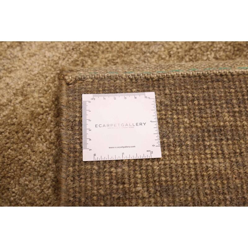 ECARPETGALLERY Hand-knotted Pak Finest Gabbeh Olive Wool Rug - 4'2 x 5'11
