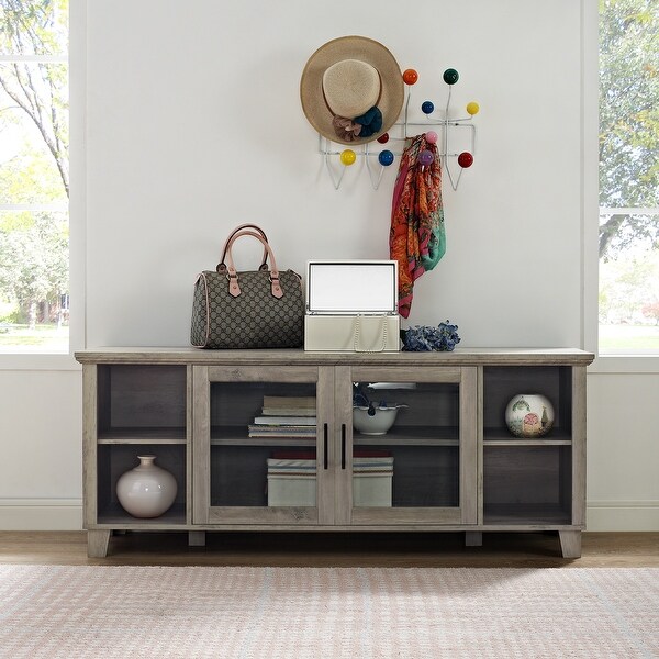 Middlebrook Designs 58-inch Glass Door TV Stand Console. Opens flyout.