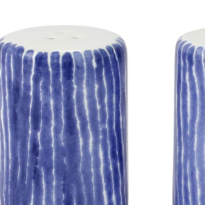 viva by VIETRI Santorini Stripe Salt & Pepper