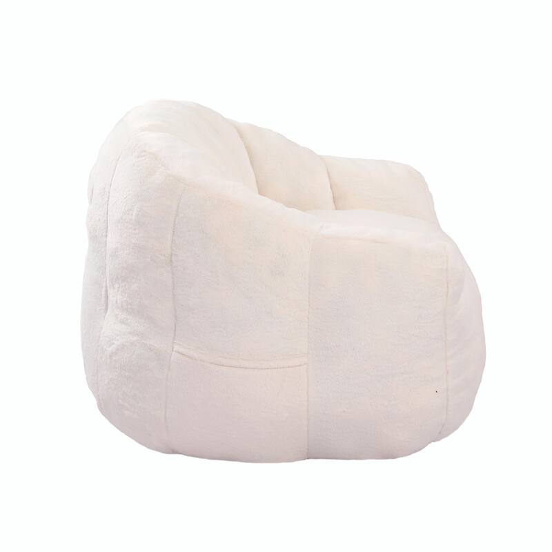 Bean Bag Chair, Bean Bag Sofa Chair with Armrests, Stuffed High-Density Foam