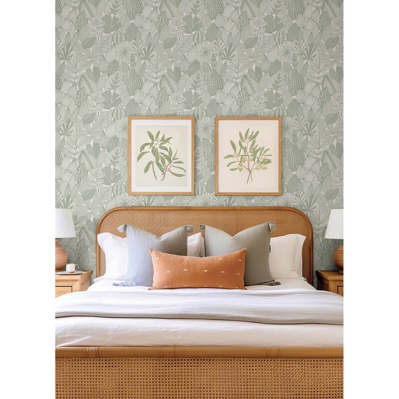 A-Street Prints Mathias Green Botanical Wallpaper