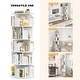 preview thumbnail 7 of 9, 4/5 Tiers Round Rotating Bookcase, Revolving Floor Standing Bookshelf Corner Organizer Display
