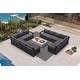 preview thumbnail 40 of 75, PURPLE LEAF Caesar Outdoor Couch with 9.6" Thick Cushion and Table for Yard Porch Deck, Grey Outdoor Patio Conversation Sets 12 Seats - L-shaped