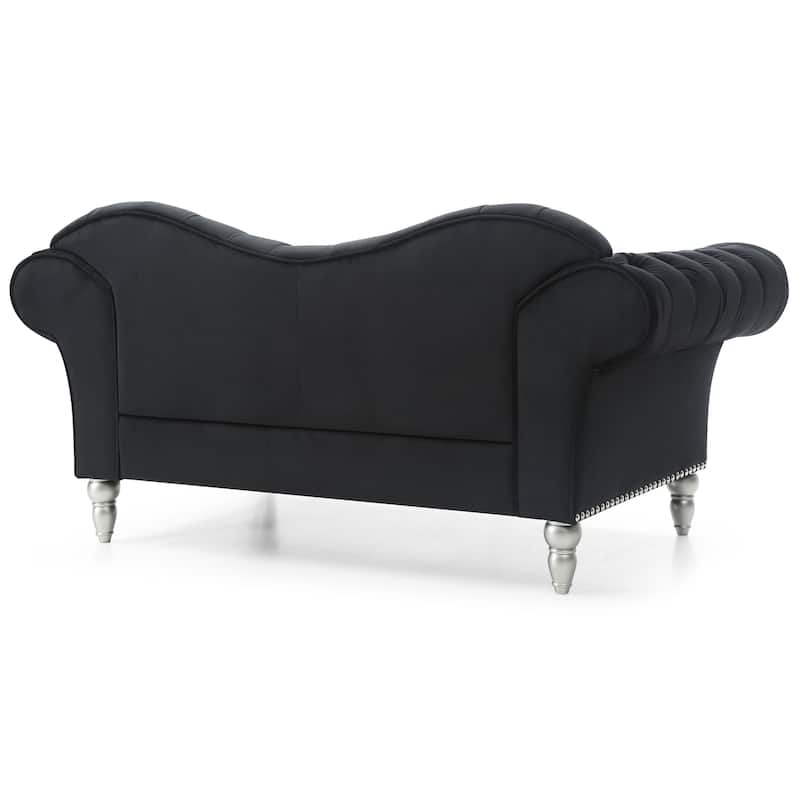 Wilshire Velvet Tufted Loveseat