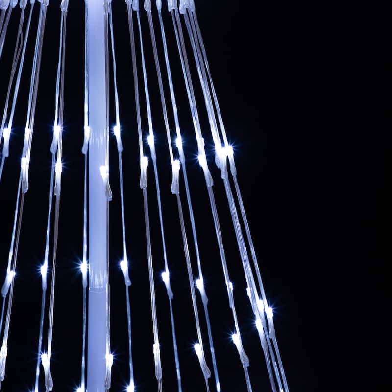 LED Lighted Show Cone Outdoor Christmas Tree - 4' - Pure White