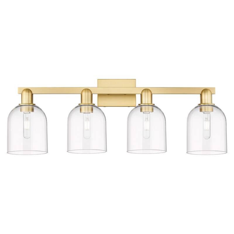 Innovations Lighting Endless Possibilities Arcadia - Bella - 4 Light 33" Bath Vanity Light - Clear/Satin Gold
