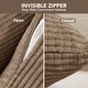 preview thumbnail 69 of 90, Deconovo Throw Pillow Covers, Corduroy Striped Decorative Covers, Set of 4