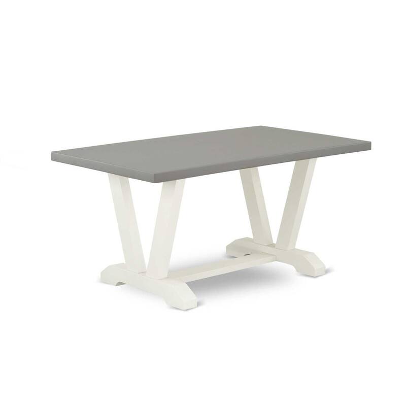 HomeStock 5-Pc Rectangle Natural Oak Finish Solid Wood Top Dining table with 4 Chairs