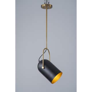 1-Light Cylinder Pendant Light For Kitchen Island