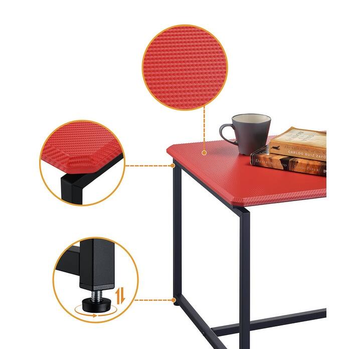 GT 3 Piece Carbon Fiber Wrap Coffee Table and End Table Set