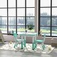 preview thumbnail 8 of 8, 3 Pieces Kids Table and Chairs, Height Adjustable Toddler Table and Chair Set with Storage, Activity Table 2 Chairs
