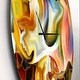 preview thumbnail 3 of 8, Designart 'Way of Inner Paint' Oversized Modern Wall CLock
