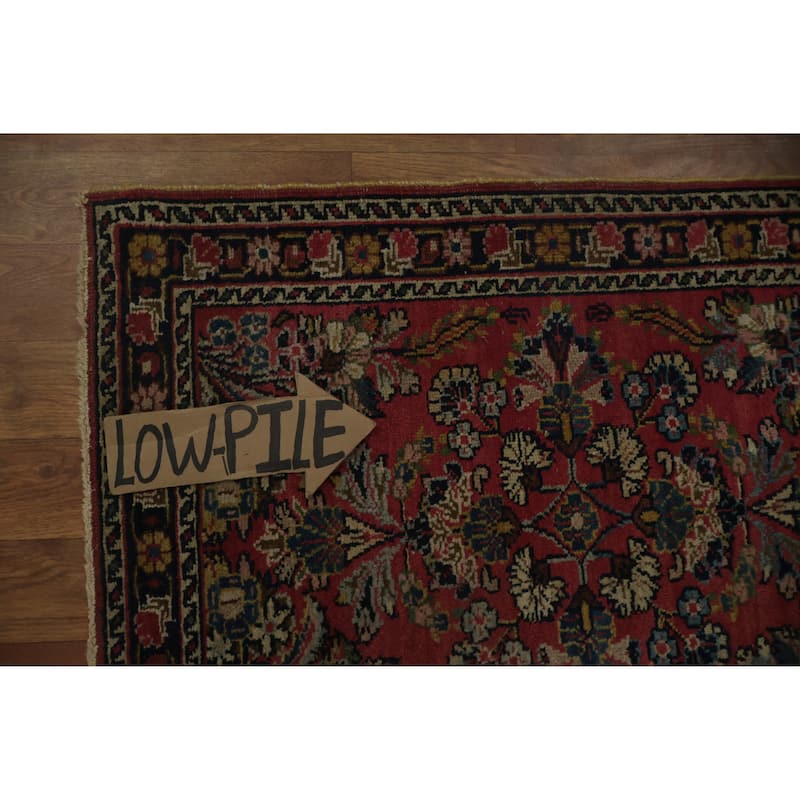 Hand Knotted Oriental 100% Wool Carpet Traditional Floral Red Lilian Area Rug - 2' 8'' X 2' 0''