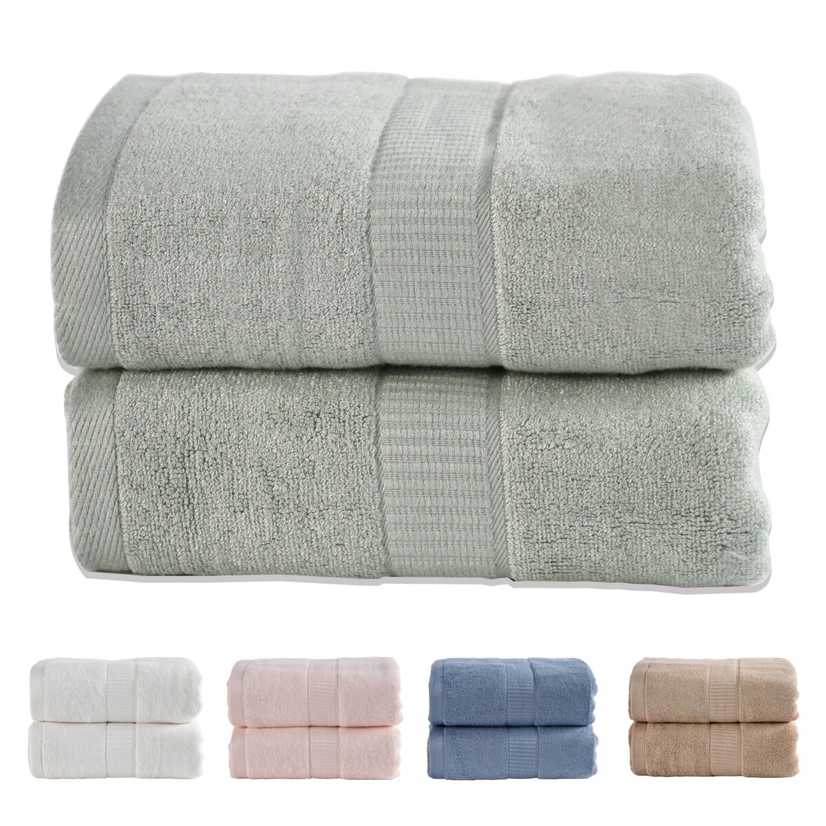 2 Pack Premium Cotton Bath Towels With Gift Box - On Sale - Bed Bath &  Beyond - 31989575