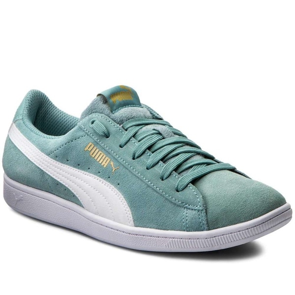 Puma Womens Vikky Suede Low Top Lace Up 