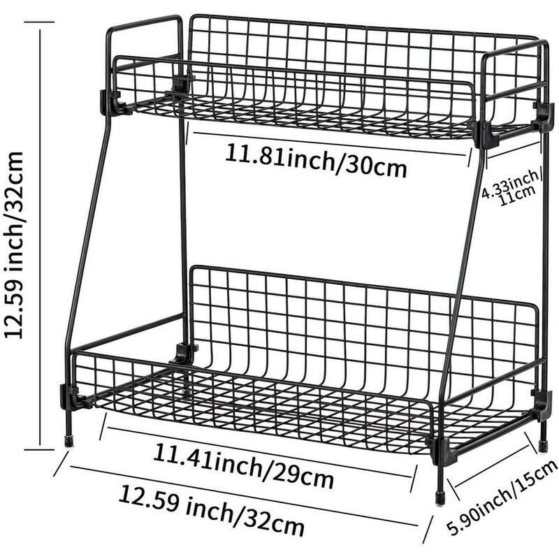 2Tier Countertop Organizer Rack for Bathroom and Kitchen Storage 5 Bed Bath & Beyond 39295155