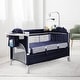 preview thumbnail 10 of 8, Travel Toddler Bed Bassinet Portable Upholstered Infant Cribs