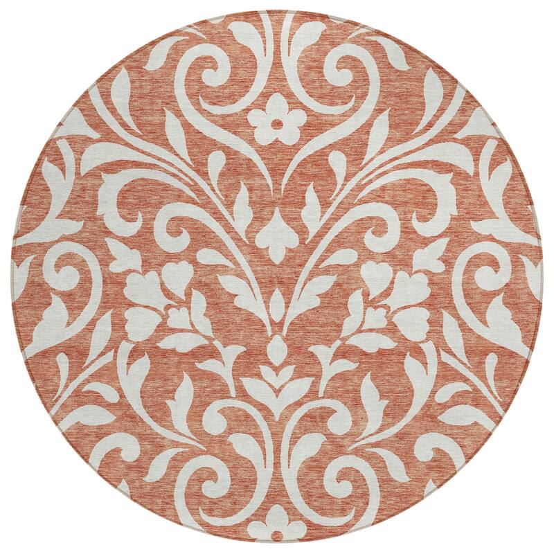HomeRoots Floral Transitional Rectangle Outdoor Rug
