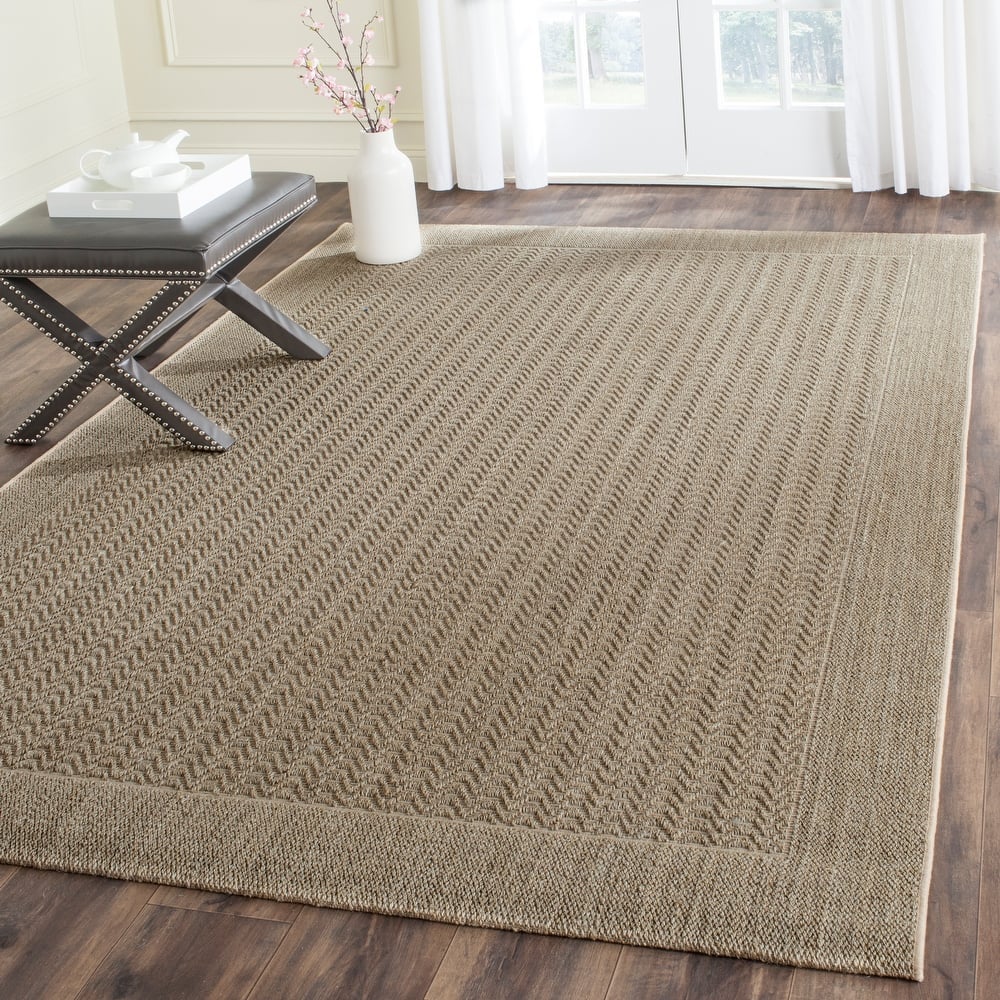 SAFAVIEH, Palm Beach Pearly Modern Sisal Rug