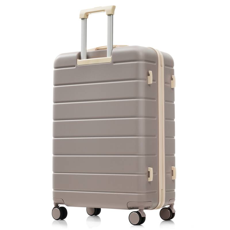 Premium ABS Travel Luggage Set, 3-Piece TSA Lock Suitcase Ensemble with 20, 24, and 28 Inch Sizes with 360°Spinner Wheels