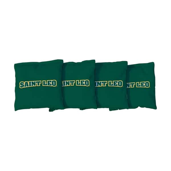 slide 2 of 3, Saint Leo Lions Green Cornhole Bags All-Weather Resin Filled