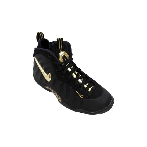 black and gold foamposite grade school