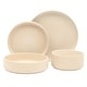 preview thumbnail 2 of 16, Gibson Elite Deerfield 16-Piece Stoneware Dinnerware Set - Stackable Plates and Bowls, Reactive Glaze Finish, Service for 4