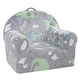 preview thumbnail 9 of 8, Grey Foam Glow Fabric Kids Couch Sofa Bed with Removable Cover - 23.62” L x 16.54” W x 20.47” H