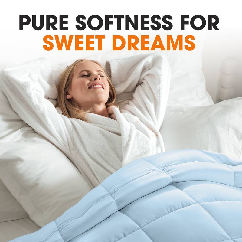 Cheer Collection All Season Down Alternative Hypoallergenic Comforter