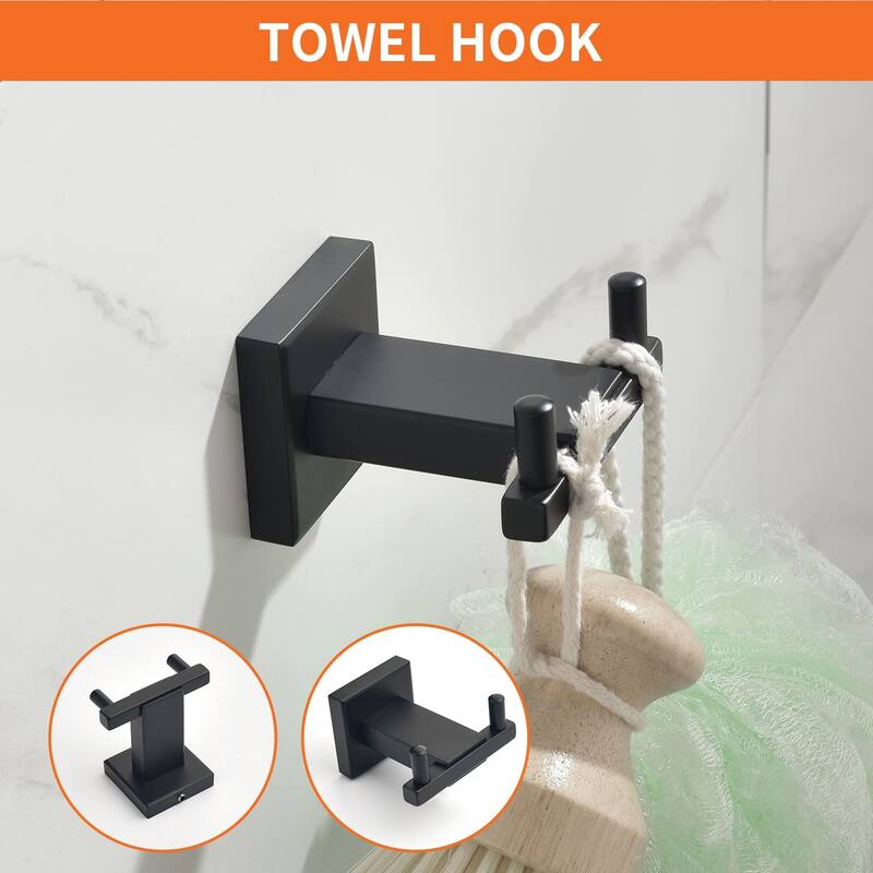4 Piece Bathroom Hardware Set Wall Mount Bathroom Towel Holder Bar Set Bathroom Fixtures 304 Stainless Steel Bath Accessories