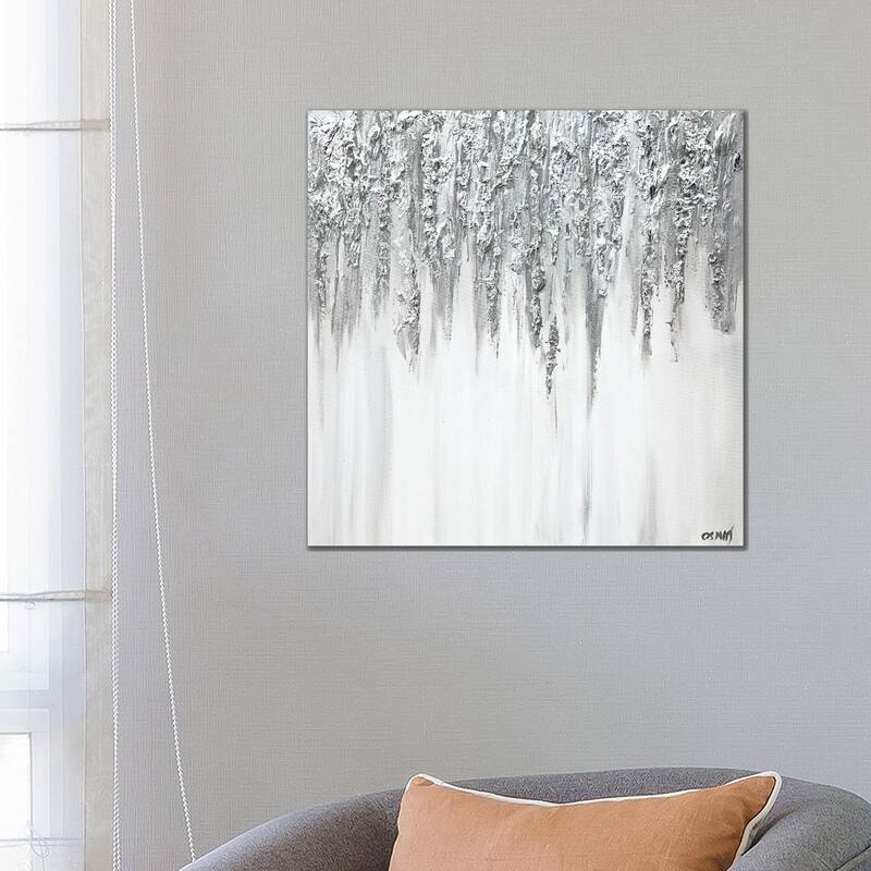 iCanvas "Silver Drops Of Jupiter" by Osnat Tzadok Canvas Print - 26x26x1.5