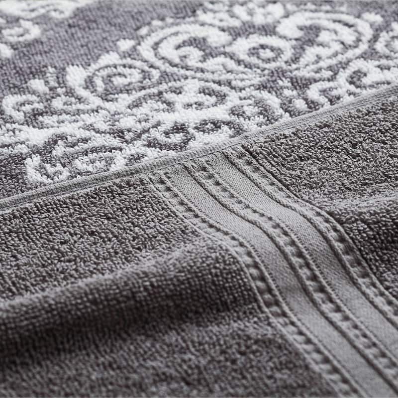 Modern Threads Artesia Damask 6 Piece Yarn Dyed Jacquard Towel Set
