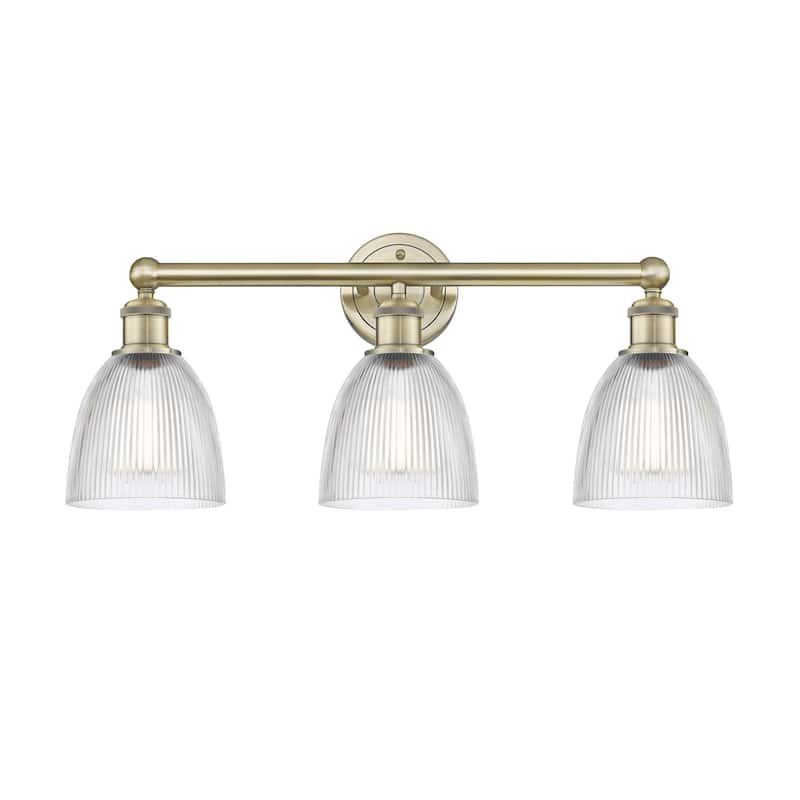 Innovations Lighting 616-3W-12-24 Castile Vanity Castile 3 Light 24" - Antique Brass / Clear