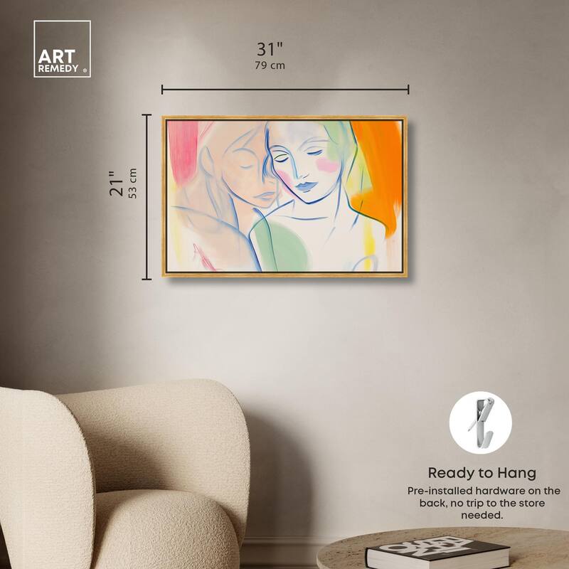 Brushstroke Bond Canvas by Art Remedy