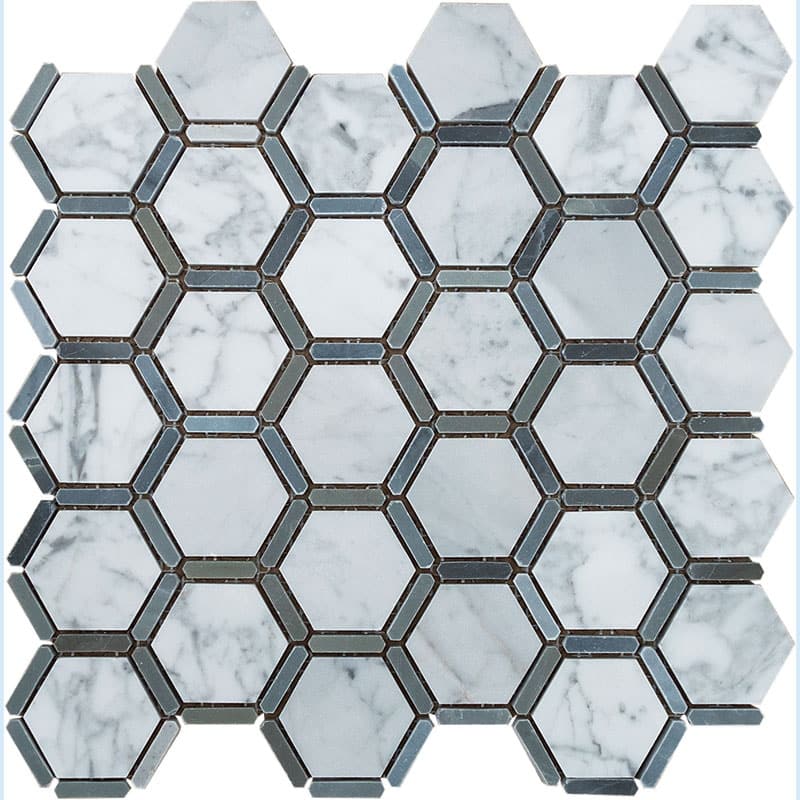 Parrimond Marble Polished Mosaic Tile