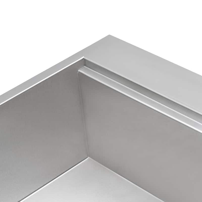 Ruvati 23 x 20 inch RV Workstation Drop-in Topmount Bar Prep Kitchen Sink 16 Gauge - RVH8203