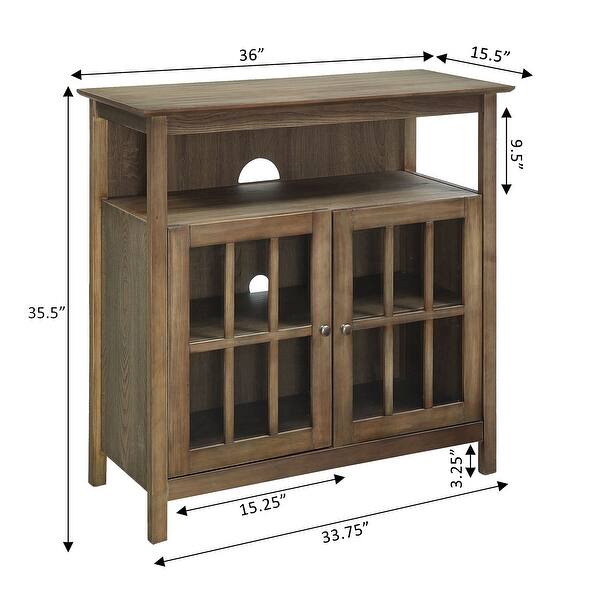 dimension image slide 5 of 6, Copper Grove Angelina 2-door TV Stand