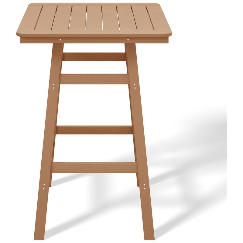 Laguna Hdpe All Weather Outdoor Patio 30" Square Bar Table