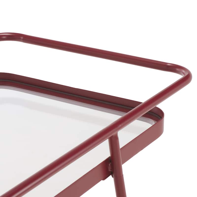 SAFAVIEH Home Zunia 2 Tier Bar Cart - 36"W x 19"D x 30"H